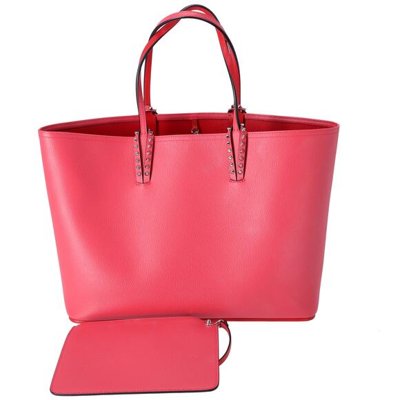 Christian Louboutin Cabata Large Tote Bag Pink Leather + Pouch - Picture 1 of 8